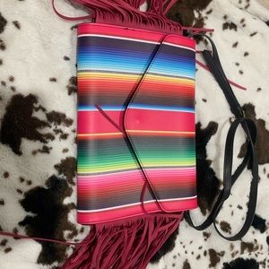 Serape L&B cross body fringe